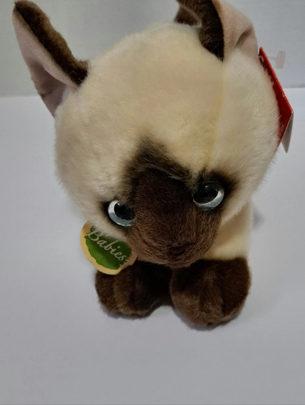 Aurora Plush Siamese Kitten Stuffed Toy - Brown and Cream
